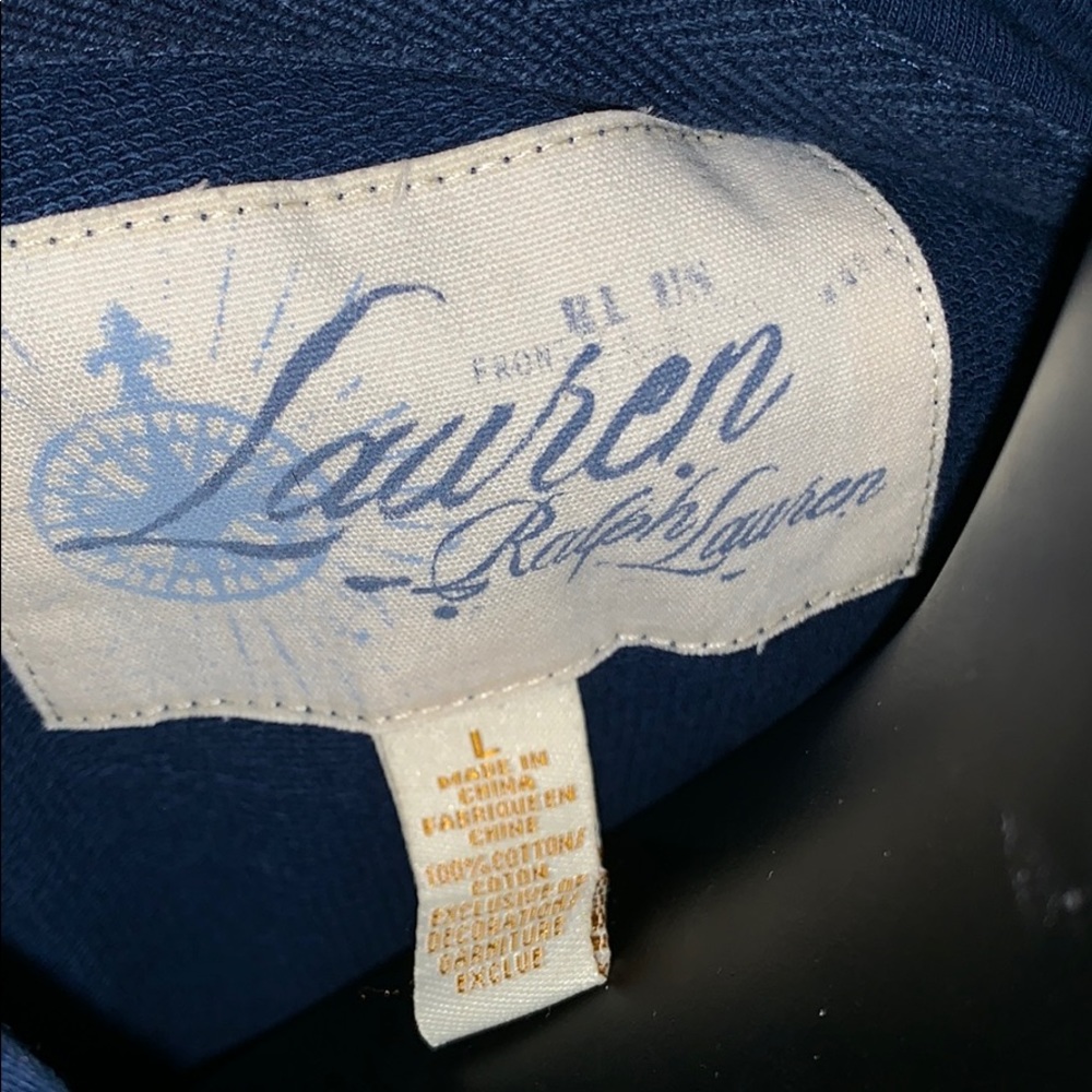 Lauren Ralph Laren cardigan knit hoodie Large - Picture 7 of 8